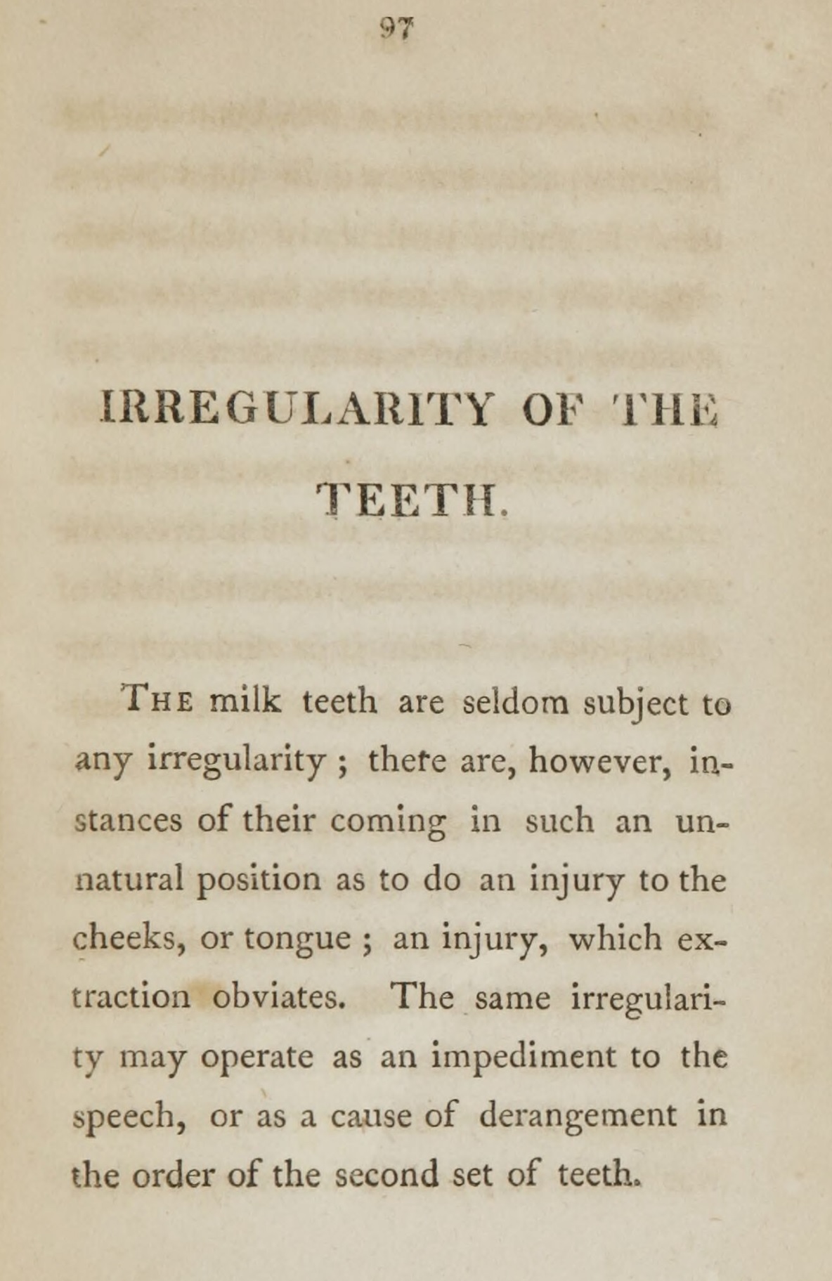 1814_Benjamin James_p 97_Irregurality of the teeth