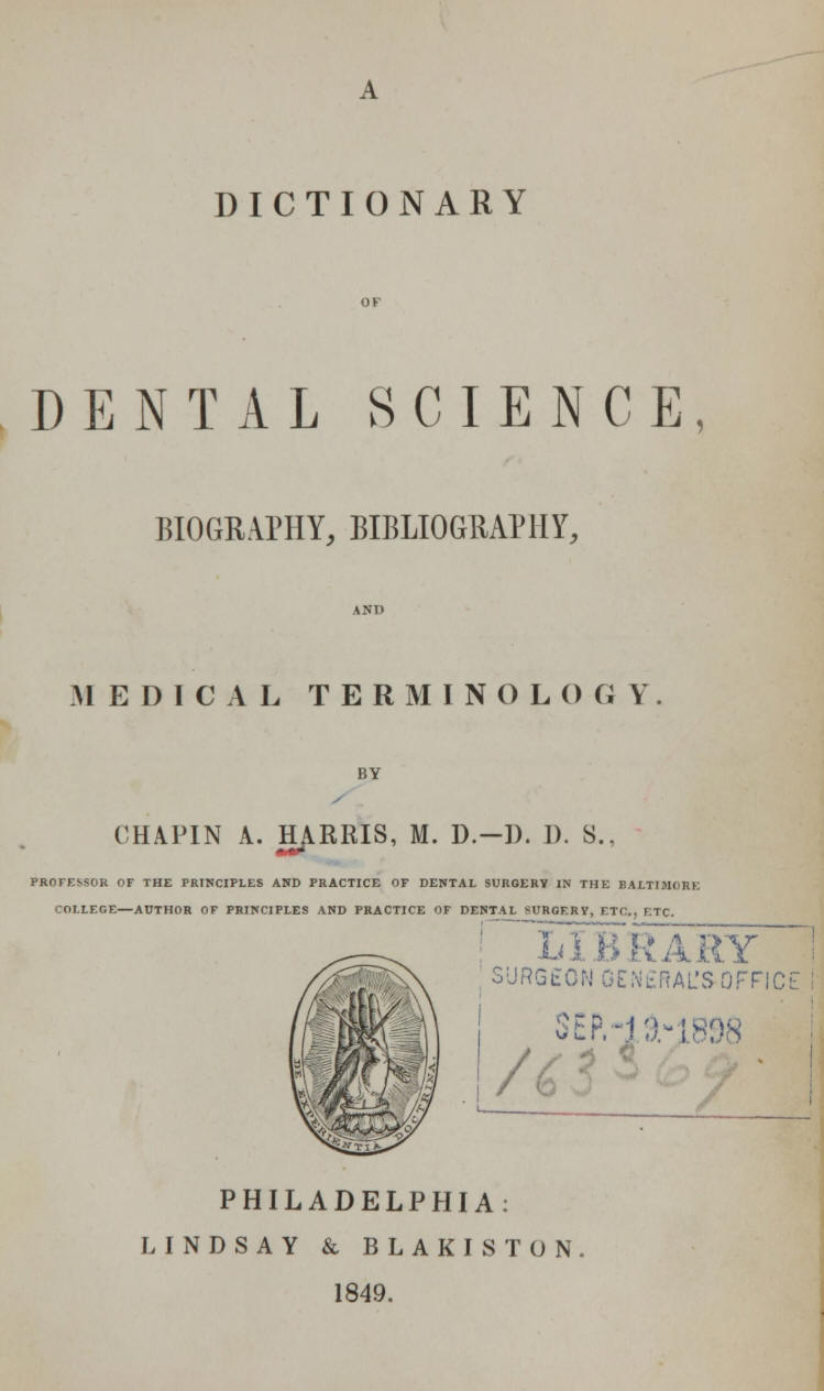 1849_Harris_A dictionary of dental science_ biography_ bibliography_ and medical terminology.