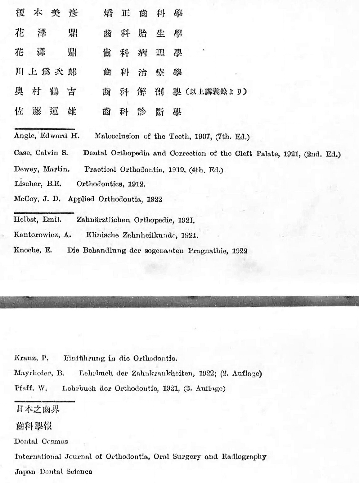 1926_矯正歯科学の実際_参考図書_岩垣宏